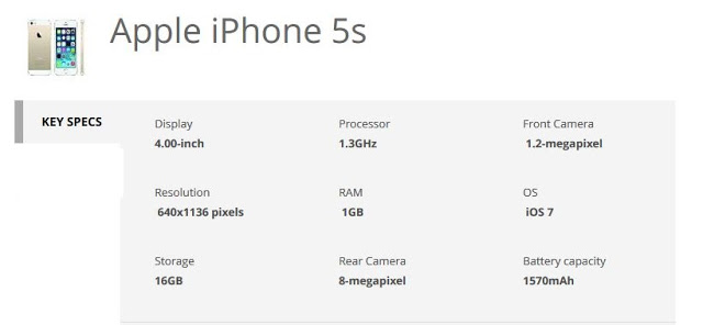 iphone 5s-specs-techfoogle.com