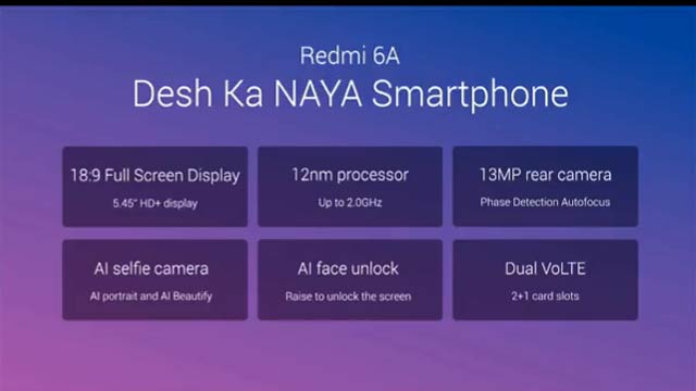 Redmi 6a processor
