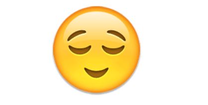 Relieved Face emoji