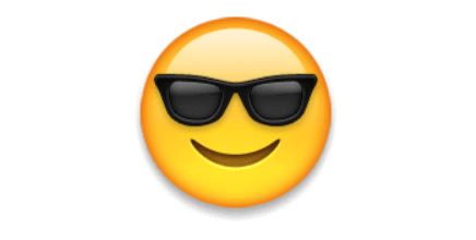 Smiling Face With Sunglasses emoji