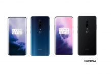 OnePlus 7 Pro Nebula Blue and Mirror Gray Colours