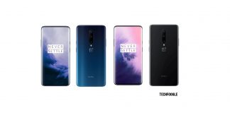 OnePlus 7 Pro Nebula Blue and Mirror Gray Colours