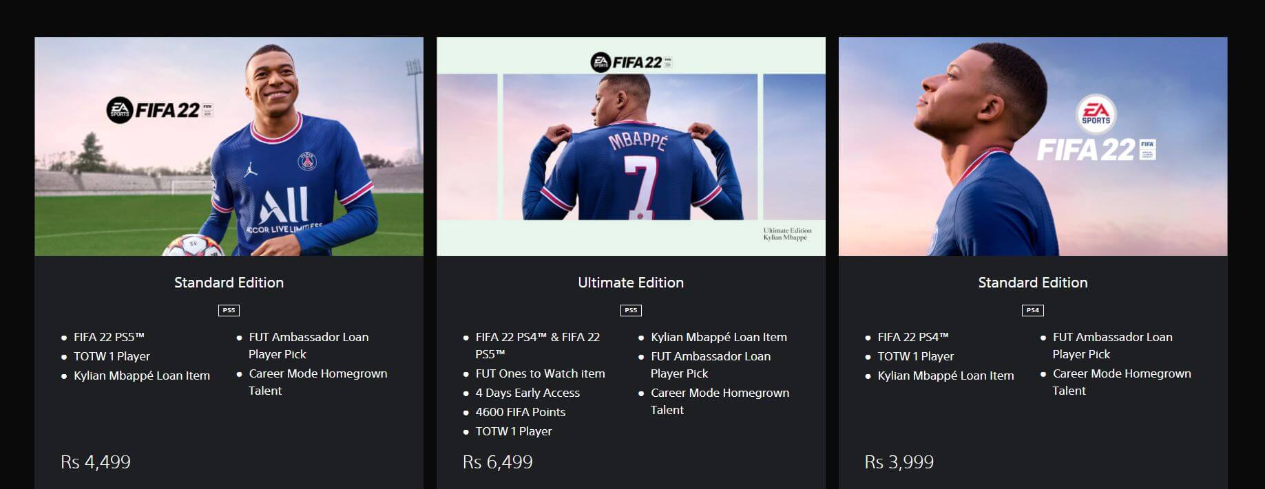 Fifa 22 Editions Features and Prices TechFoogle