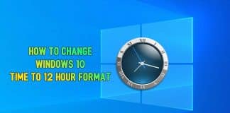 windows 10 time format 12 hour