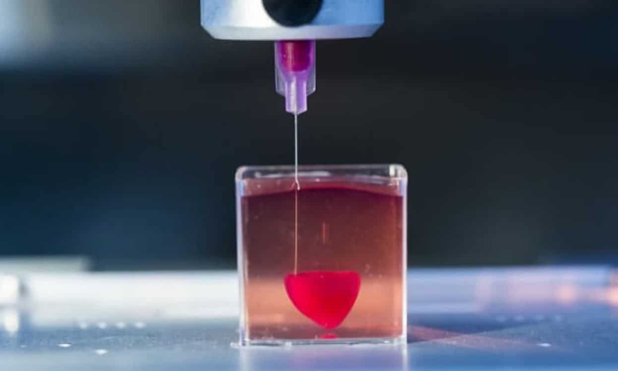 3D Printer Making 3D Heart
