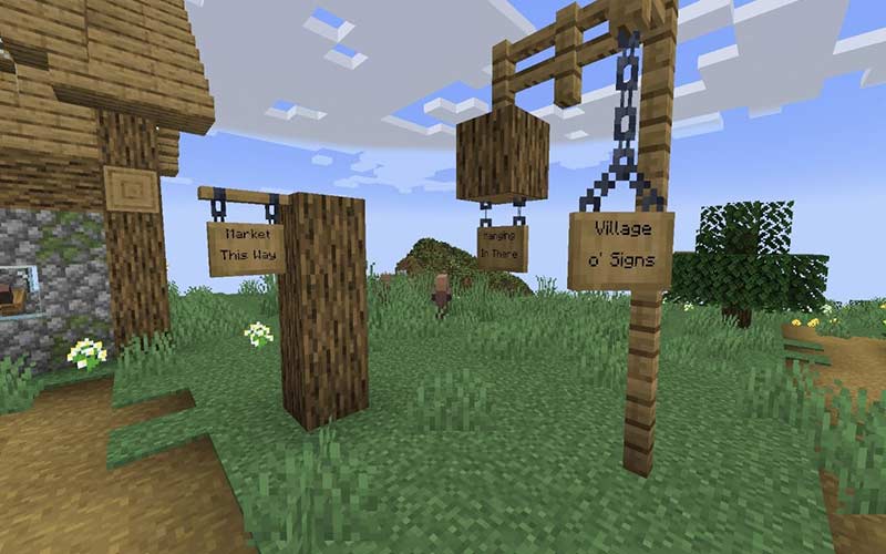 Hanging Signs: Minecraft 1.20