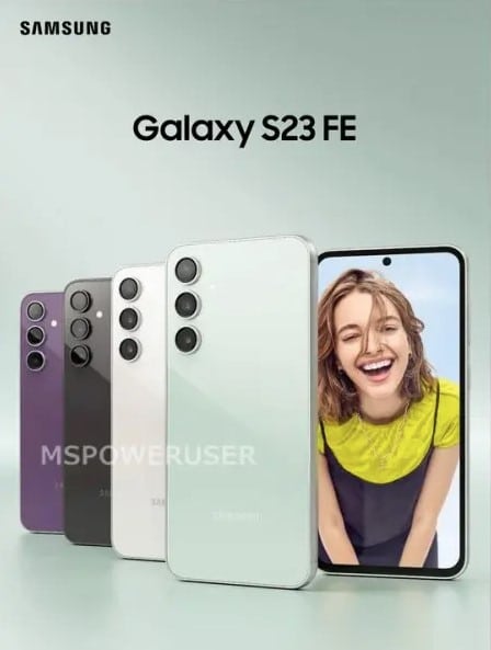 Galaxy s23 fe leaked design