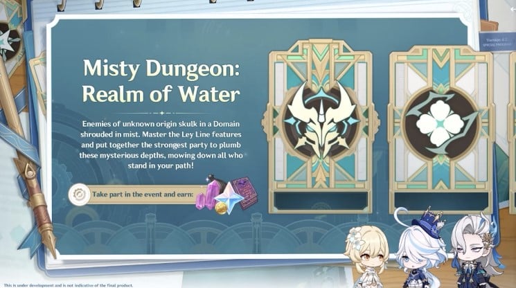 Misty dungeon realme of water event