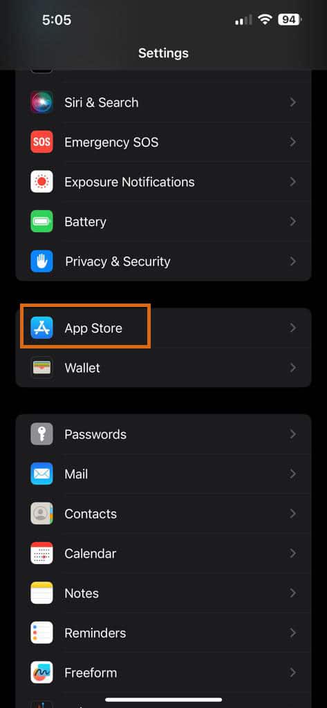 How to Update Apps on iPhone App Store Setting 1
