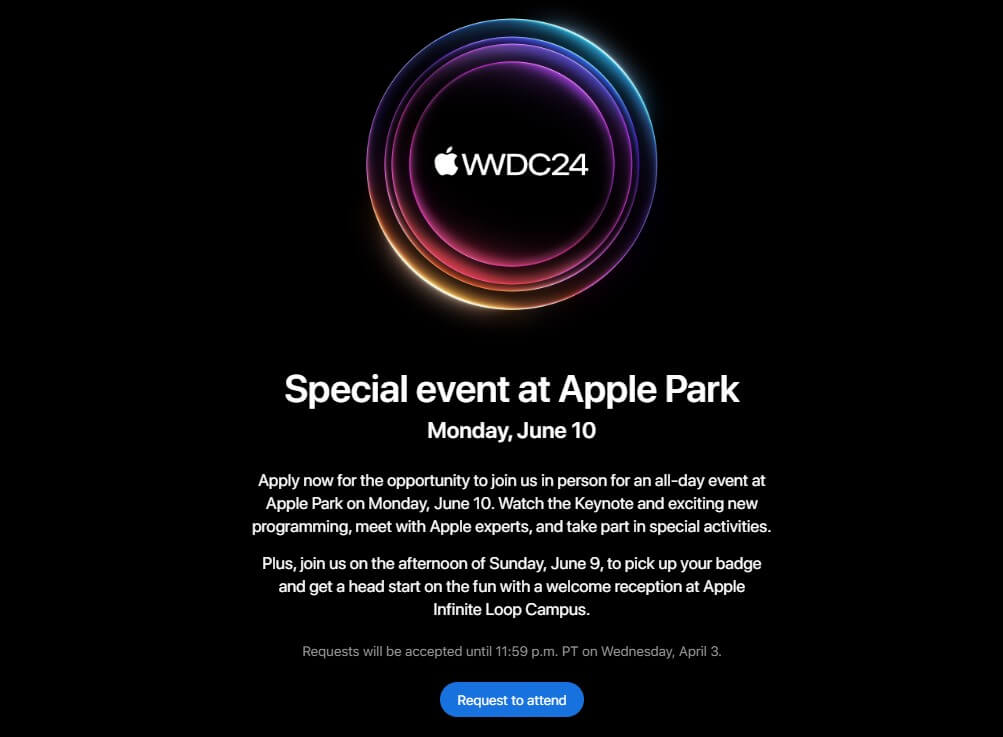 Special event at apple park