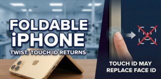 Apple Foldable iPhone Twist, Touch ID May Replace Face ID