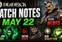 Deadlock Patch Notes May 22: Soul Urn Rework, Victor Nerfs, and New Vitality Item Revealed Deadlock Patch Notes May 22 2026 - Latest Update & Balance Changes