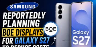 Samsung Reportedly Planning BOE Displays for Galaxy S27 to Reduce Costs