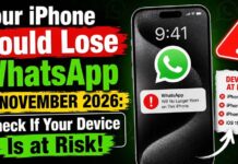 Your iPhone Could Lose WhatsApp in November 2026: Check If Your Device Is at Risk! Your iPhone Could Lose WhatsApp in November 2026