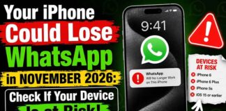 Your iPhone Could Lose WhatsApp in November 2026