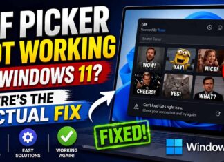 GIF Picker Not Working on Windows 11? Here’s the Actual Fix (2026) GIF Picker Not Working on Windows 11 How To Fix