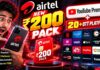 Airtel’s New ₹200 Pack Is a Massive Deal With YouTube Premium