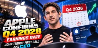 Apple Confirms Q4 2026 Earnings Date: John Ternus’ First Call as CEO