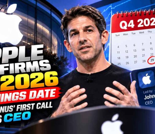 Apple Confirms Q4 2026 Earnings Date: John Ternus’ First Call as CEO Apple Confirms Q4 2026 Earnings Date: John Ternus’ First Call as CEO