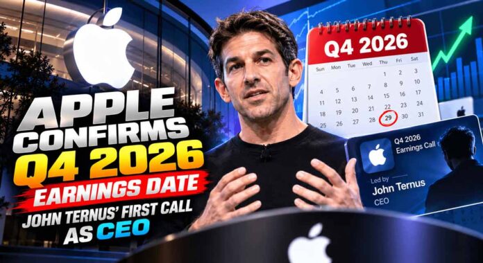 Apple-Confirms-Q4-2026-Earnings-Date Apple Confirms Q4 2026 Earnings Date: John Ternus’ First Call as CEO