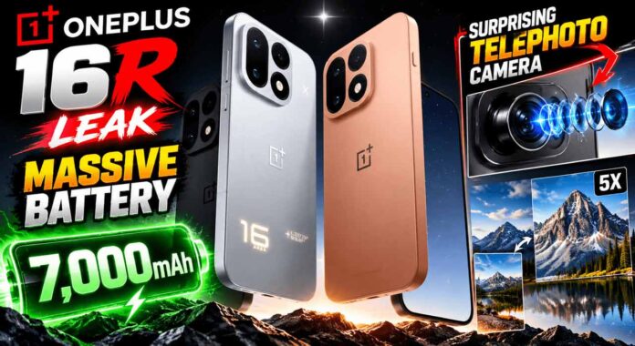 OnePlus-16R-Leak OnePlus 16R Leak Reveals a Massive Battery and Surprising Telephoto Camera