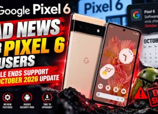 Bad News for Pixel 6 Users: Google Ends Support With October 2026 Update