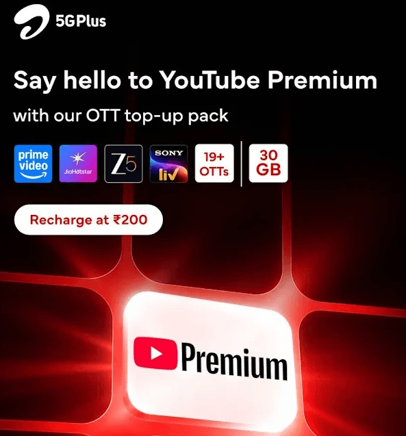 Airtel’s New ₹200 Pack Is a Massive Deal With YouTube Premium and 20+ OTT Platforms 1 airtel-youtube-premium-ott-plan-details